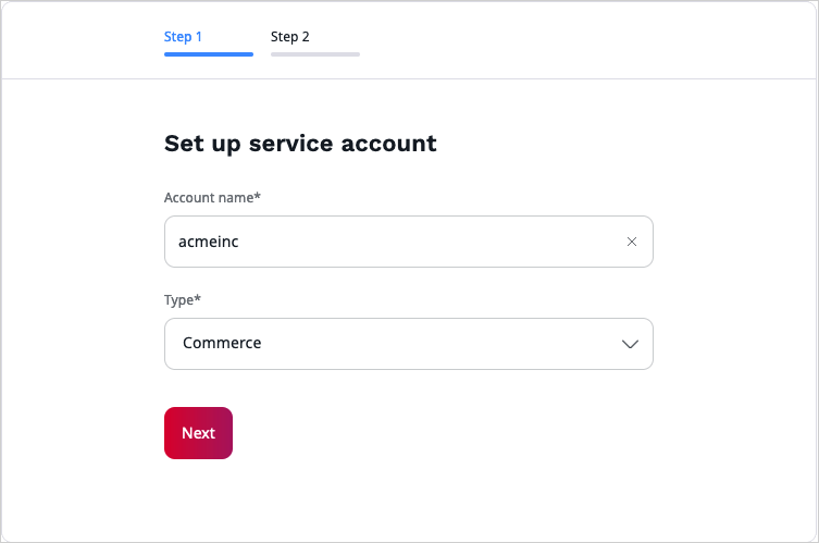 Create account Create account