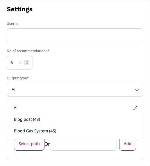 Cross content type preview setting Cross content type preview settings
