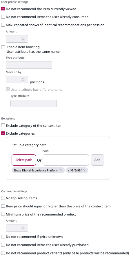 General filters in a scenario General filters